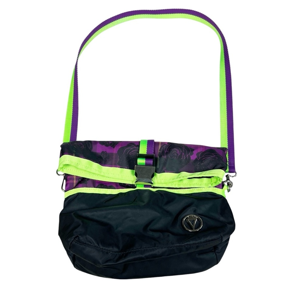 Ivivva Lululemon Girls Insulated Lunch Tote Crossbody Purple Green School Travel